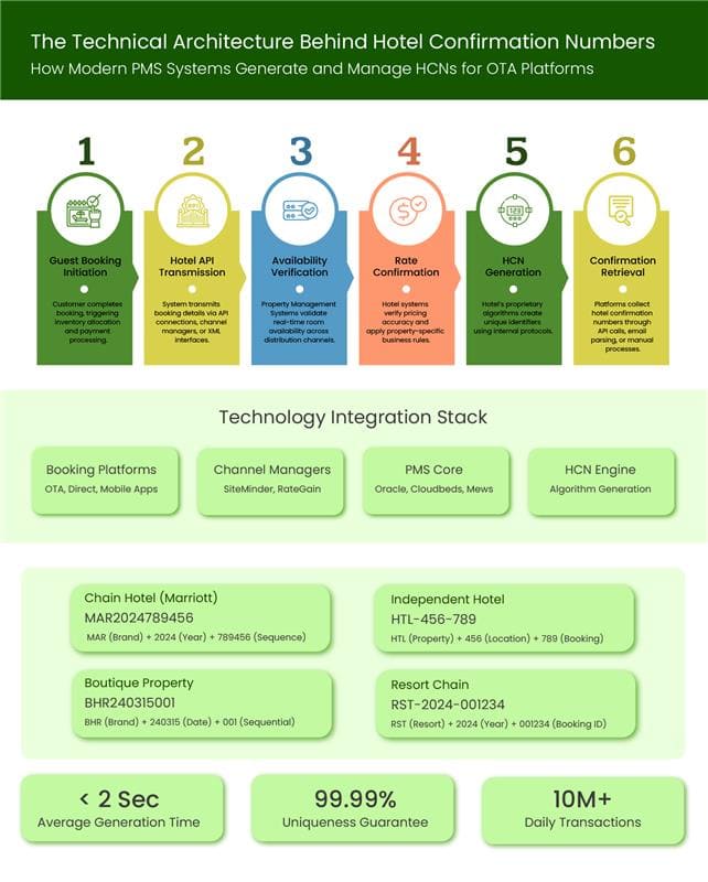 Technical architecture behind Hotel Confirmation Numbers-Zeal Connect