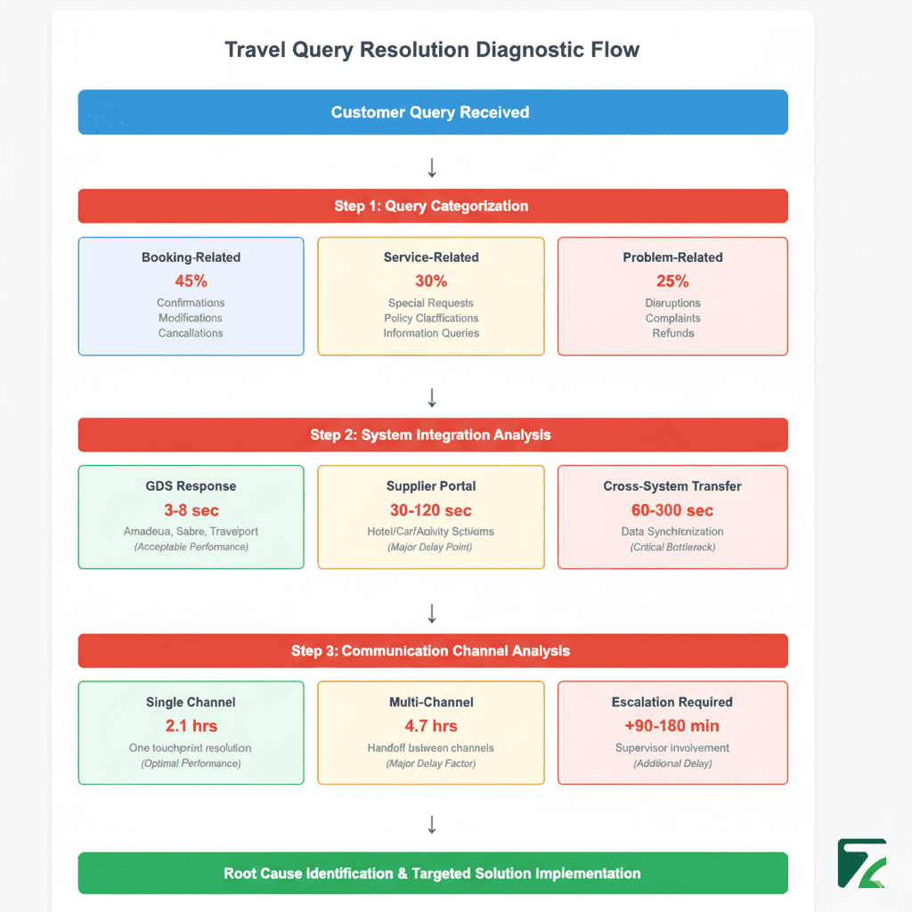 Travel Query Resolution Diagnostic Flow-Zeal Connect
