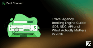 Travel Agency Booking Engine Guide_ GDS, NDC, API and What Actually Matters in 2026 - Zeal Connect
