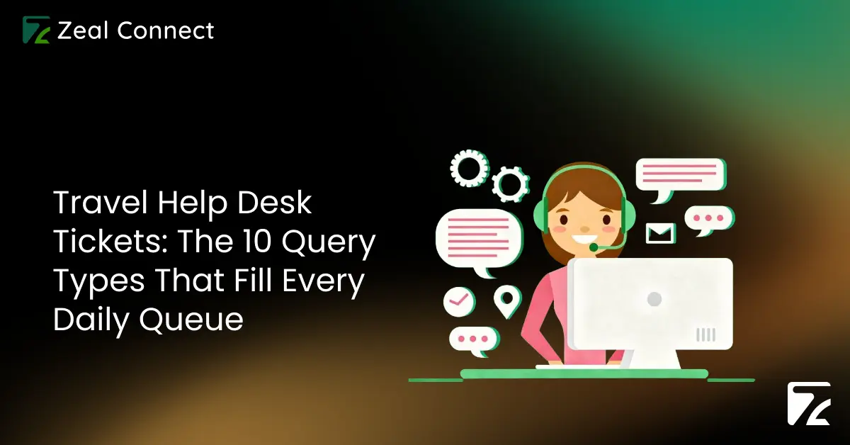 Travel Help Desk Tickets_ The 10 Query Types That Fill Every Daily Queue-Zeal Connect